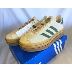 Adidas Gazelle Bold W Women’s Size 7 Cream White Green Gum Platform Sneakers NEW